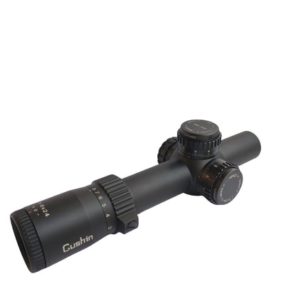 1-8x24 FFP Combat Scope - Zero Stop BDC Turrets , 0.1 MIL Clicks