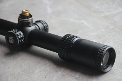 Gushin 4-16X44 FFP Rifle Scope - 30mm Tube, Zero Stop，Non-Illuminated, 1/10MRAD